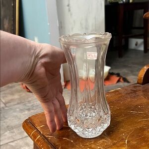 Elegant Clear Glass Vase